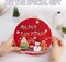 Christmas Embroidery Kit for Beginners, 3 PCS Adult Cross Stitches for Men, Red Santa Kit Set with Instruction Needle Thead Embroidery Hoop